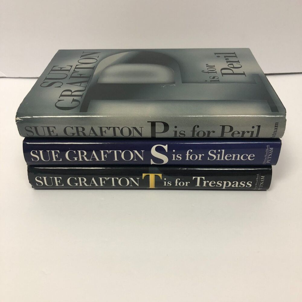 Lot of 3 Sue Grafton Hardcover Books w/ Dusk Jackets Alphabet Series P S T